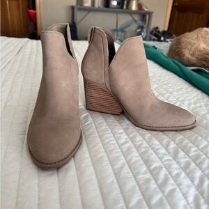 Toms Beige Ankle Booties for Women